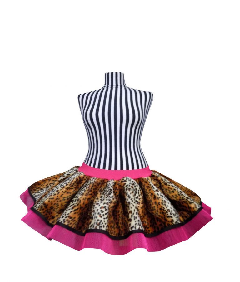 Leopard Print Pink Tutu Skirt Neon Tutu Party 