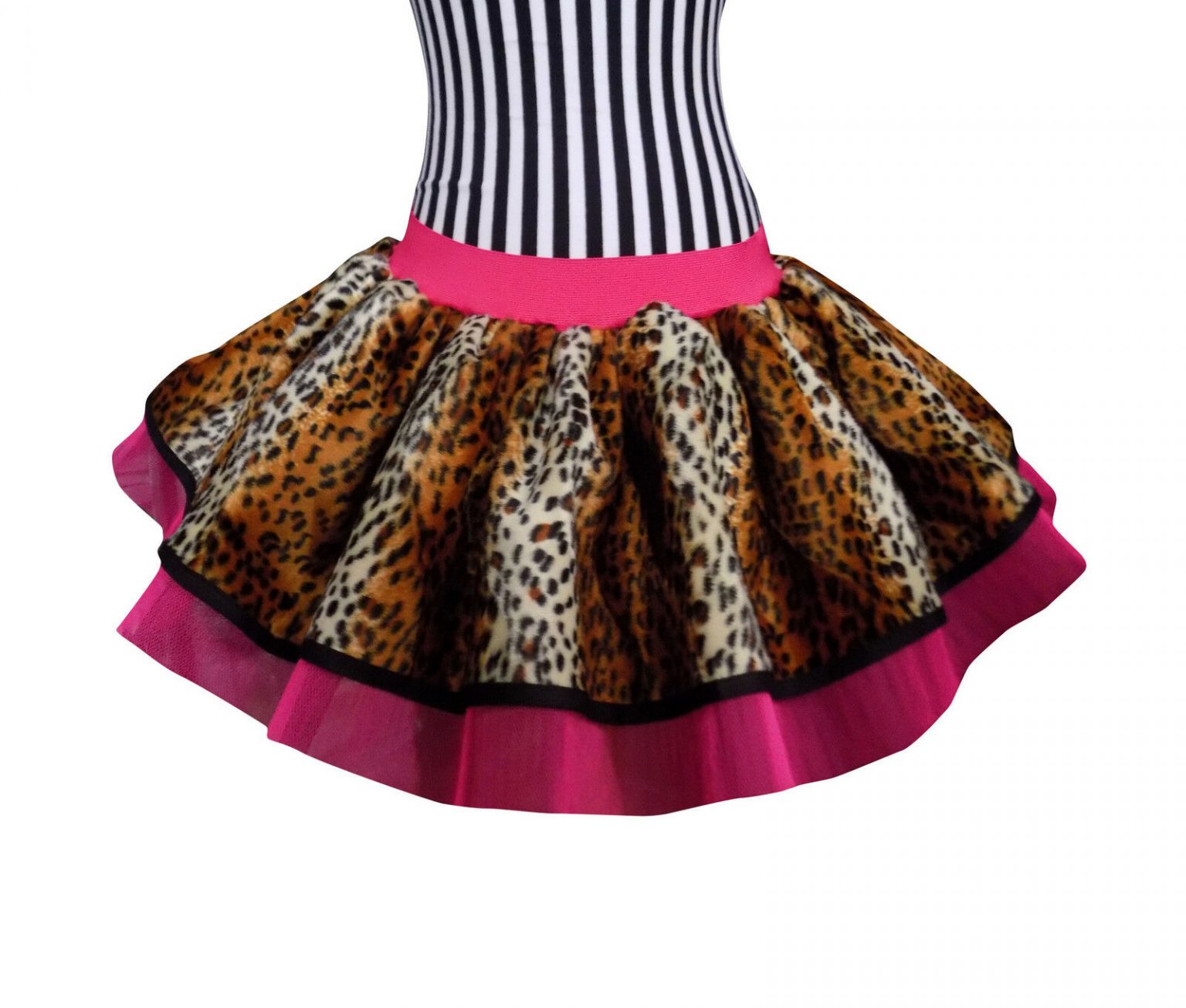 Leopard Print Pink Tutu Skirt Neon Tutu Party 